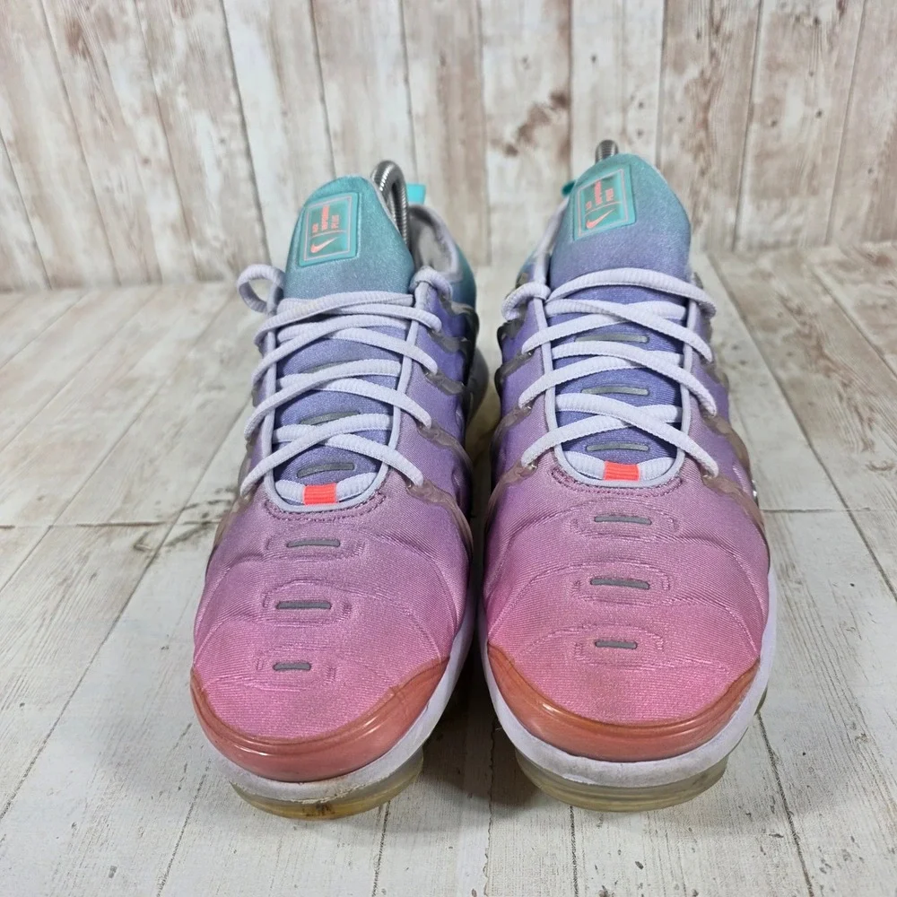 Nike Air Vapormax Plus Womens Pink Teal Purple Gradient Sneakers CW5593-700 7.5